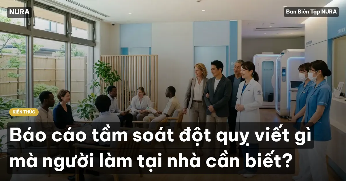 Báo cáo tầm soát đột quỵ viết gì mà người làm tại nhà cần biết?