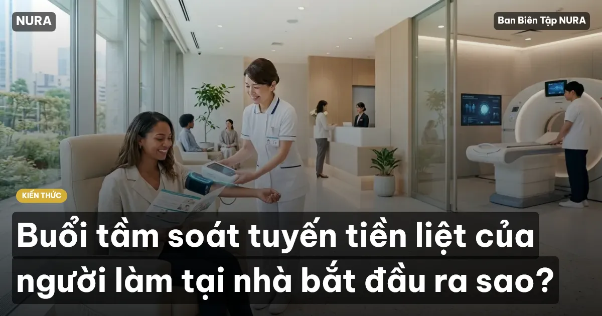 Buổi tầm soát tuyến tiền liệt của người làm tại nhà bắt đầu ra sao?