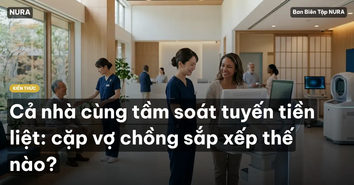 Cả nhà cùng tầm soát tuyến tiền liệt: cặp vợ chồng sắp xếp thế nào?