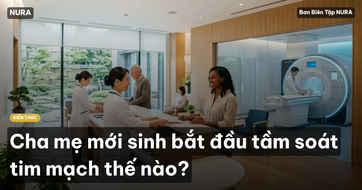 Cha mẹ mới sinh bắt đầu tầm soát tim mạch thế nào?