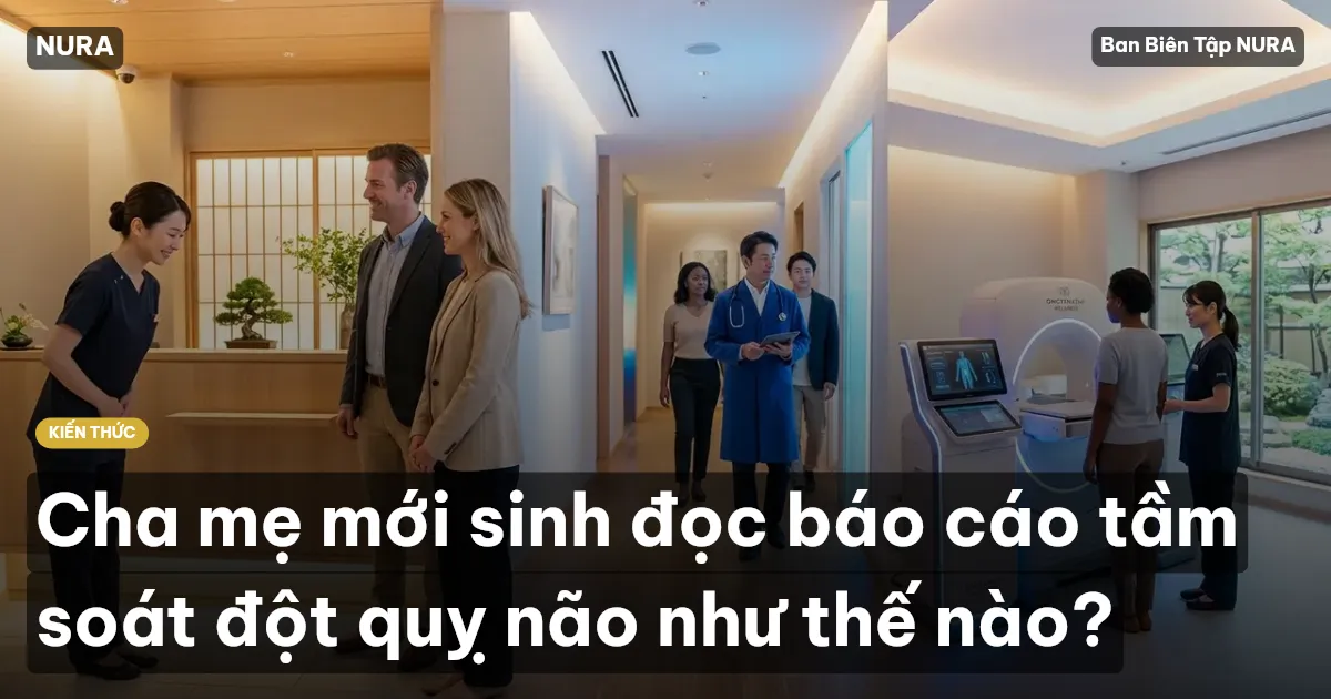 Cha mẹ mới sinh đọc báo cáo tầm soát đột quỵ não như thế nào?
