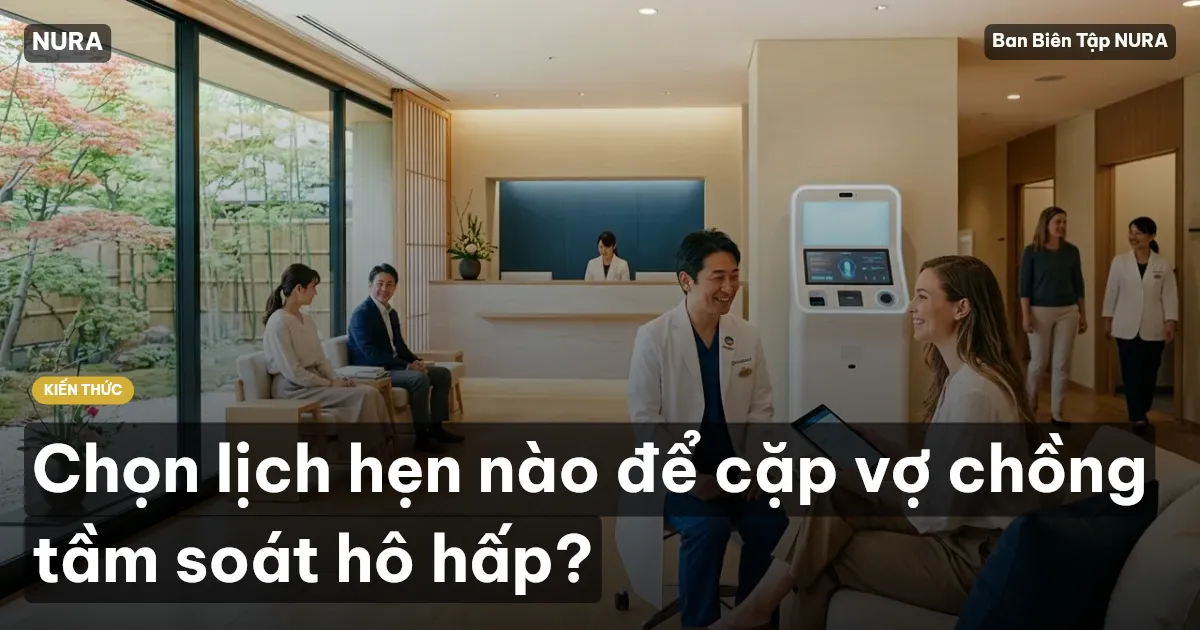 Chọn lịch hẹn nào để cặp vợ chồng tầm soát hô hấp?