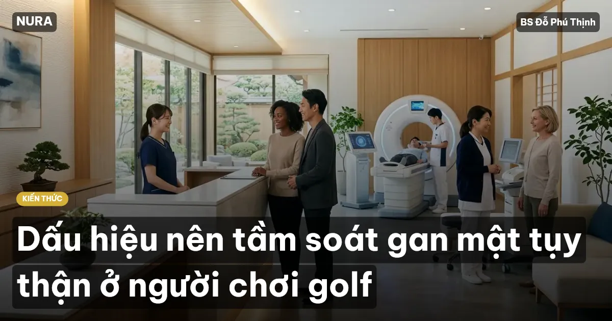 Dấu hiệu nên tầm soát gan mật tụy thận ở người chơi golf