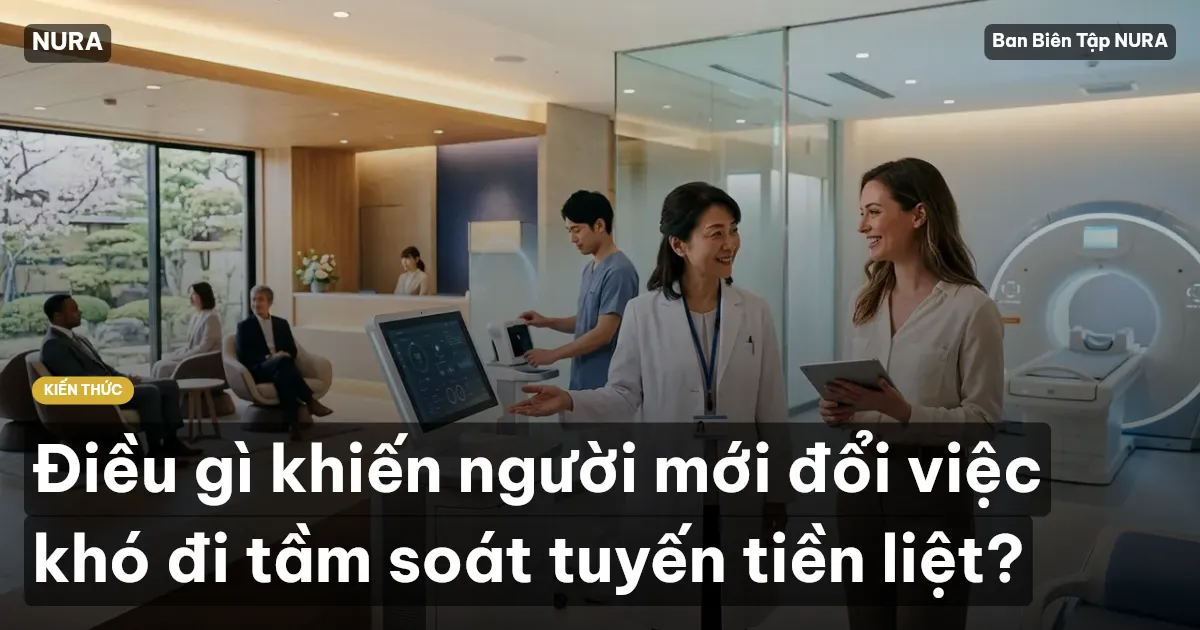 Điều gì khiến người mới đổi việc khó đi tầm soát tuyến tiền liệt?