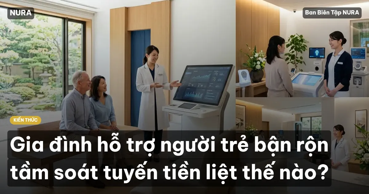 Gia đình hỗ trợ người trẻ bận rộn tầm soát tuyến tiền liệt thế nào?