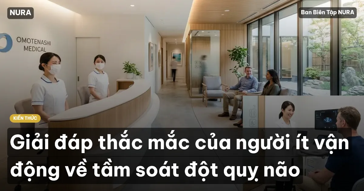 Giải đáp thắc mắc của người ít vận động về tầm soát đột quỵ não