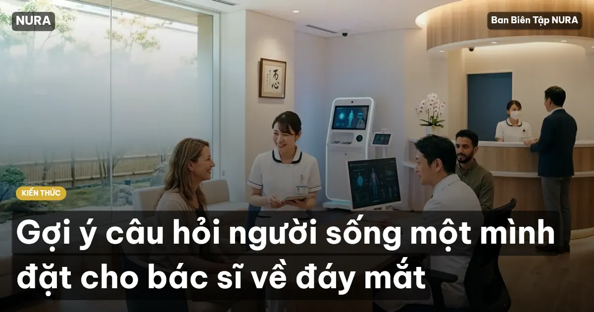 Gợi ý câu hỏi người sống một mình đặt cho bác sĩ về đáy mắt