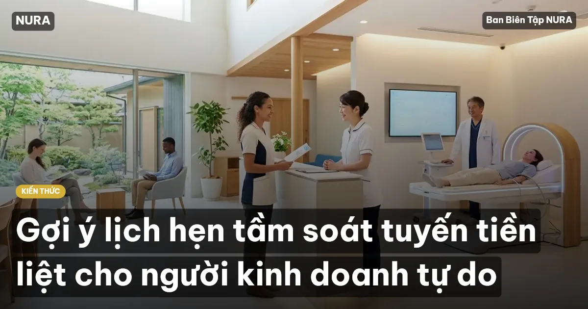 Gợi ý lịch hẹn tầm soát tuyến tiền liệt cho người kinh doanh tự do