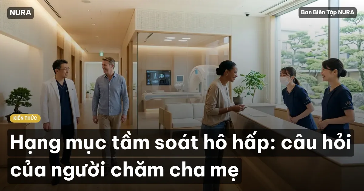 Hạng mục tầm soát hô hấp: câu hỏi của người chăm cha mẹ