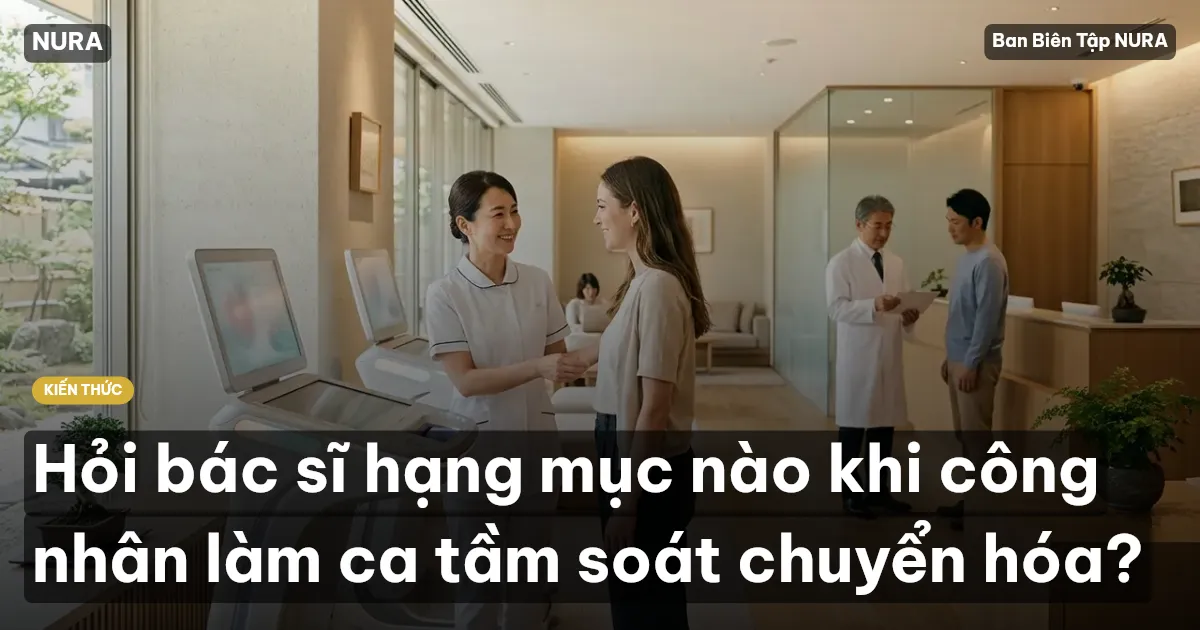 Hỏi bác sĩ hạng mục nào khi công nhân làm ca tầm soát chuyển hóa?