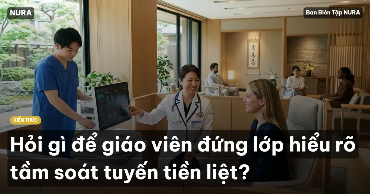 Hỏi gì để giáo viên đứng lớp hiểu rõ tầm soát tuyến tiền liệt?