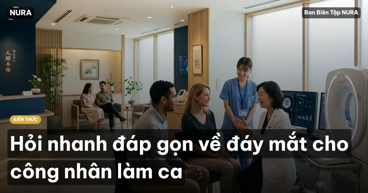 Hỏi nhanh đáp gọn về đáy mắt cho công nhân làm ca