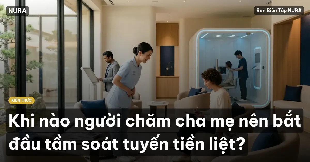 Khi nào người chăm cha mẹ nên bắt đầu tầm soát tuyến tiền liệt?