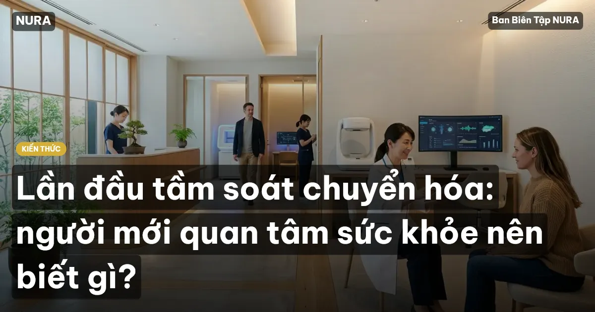 Lần đầu tầm soát chuyển hóa: người mới quan tâm sức khỏe nên biết gì?