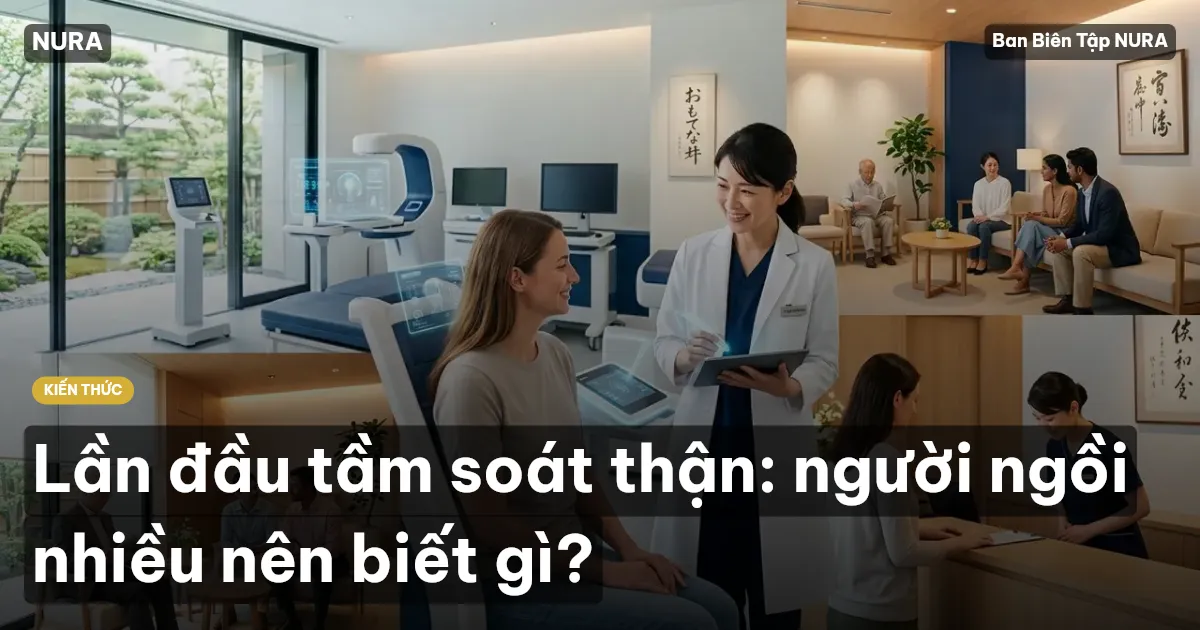 Lần đầu tầm soát thận: người ngồi nhiều nên biết gì?