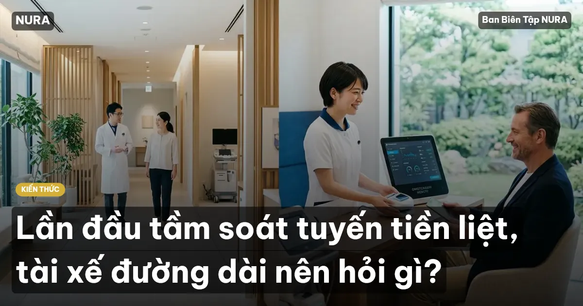Lần đầu tầm soát tuyến tiền liệt, tài xế đường dài nên hỏi gì?