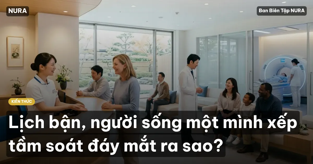Lịch bận, người sống một mình xếp tầm soát đáy mắt ra sao?