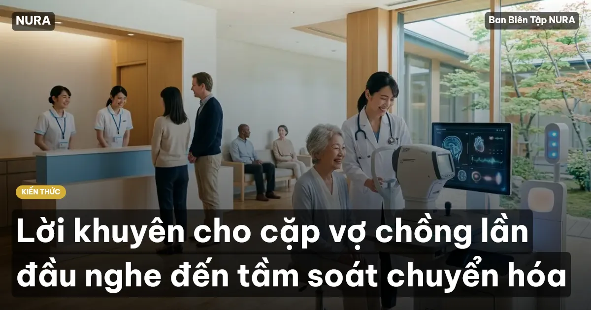 Lời khuyên cho cặp vợ chồng lần đầu nghe đến tầm soát chuyển hóa