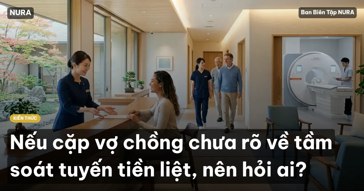 Nếu cặp vợ chồng chưa rõ về tầm soát tuyến tiền liệt, nên hỏi ai?