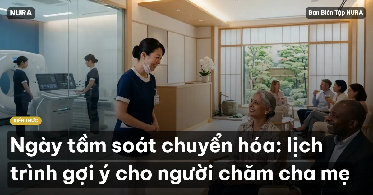 Ngày tầm soát chuyển hóa: lịch trình gợi ý cho người chăm cha mẹ