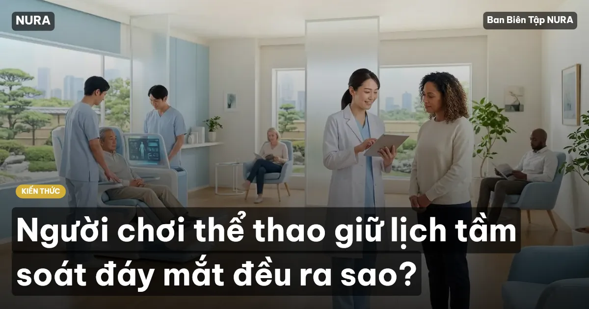 Người chơi thể thao giữ lịch tầm soát đáy mắt đều ra sao?