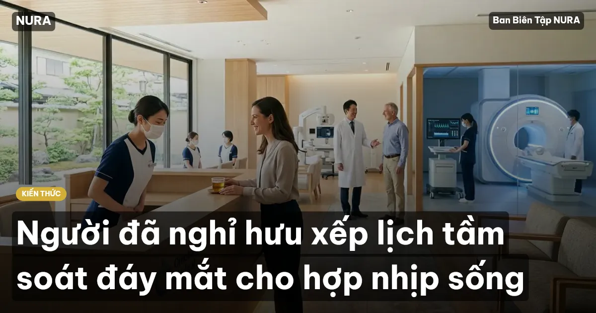 Người đã nghỉ hưu xếp lịch tầm soát đáy mắt cho hợp nhịp sống