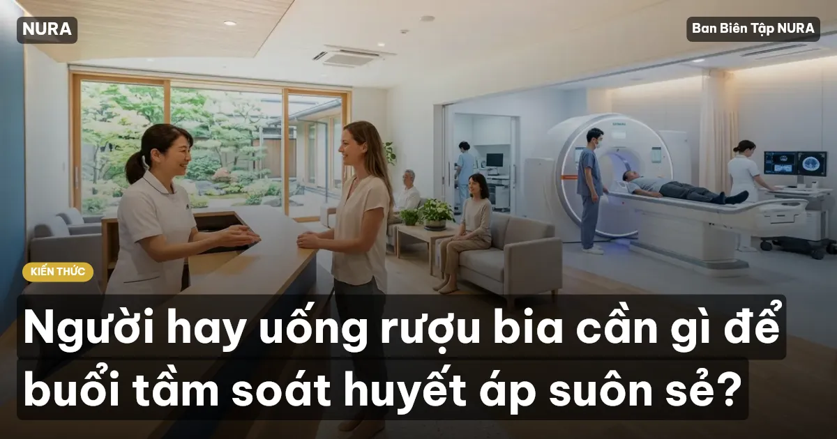 Người hay uống rượu bia cần gì để buổi tầm soát huyết áp suôn sẻ?