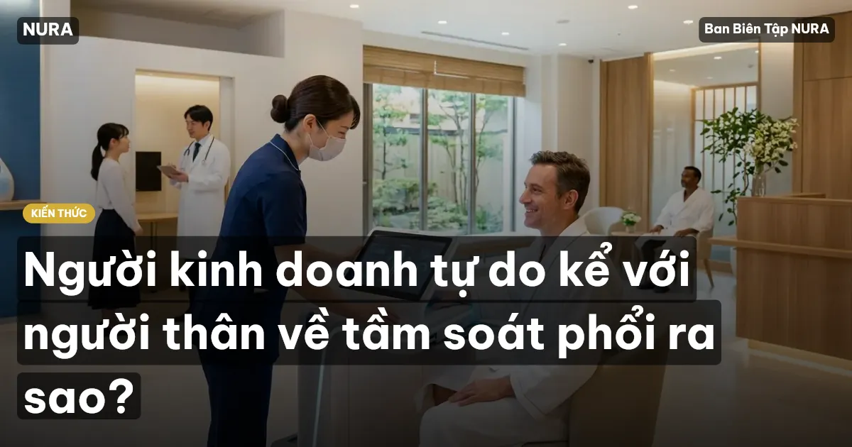 Người kinh doanh tự do kể với người thân về tầm soát phổi ra sao?