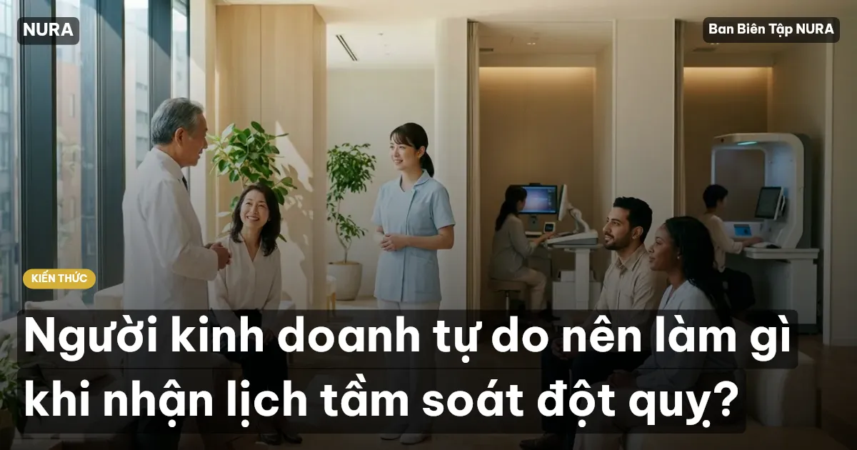 Người kinh doanh tự do nên làm gì khi nhận lịch tầm soát đột quỵ?