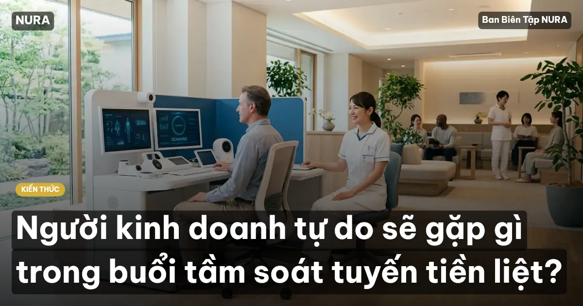 Người kinh doanh tự do sẽ gặp gì trong buổi tầm soát tuyến tiền liệt?