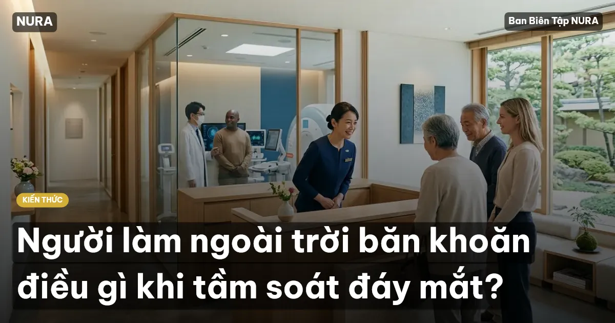 Người làm ngoài trời băn khoăn điều gì khi tầm soát đáy mắt?