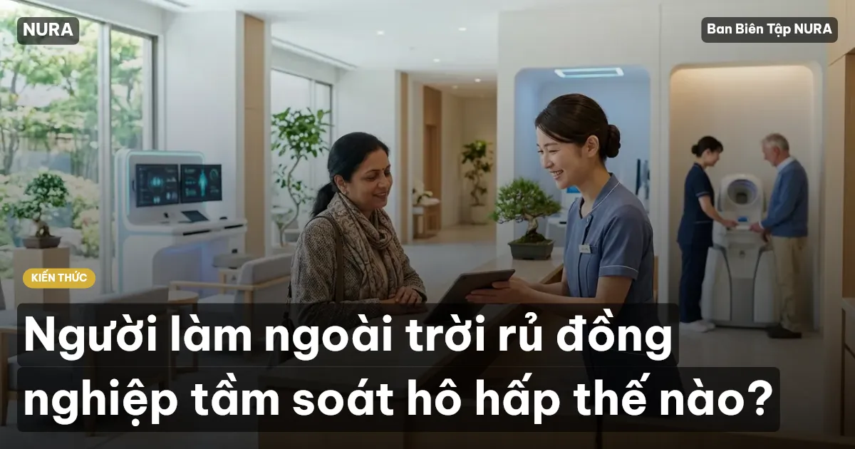 Người làm ngoài trời rủ đồng nghiệp tầm soát hô hấp thế nào?