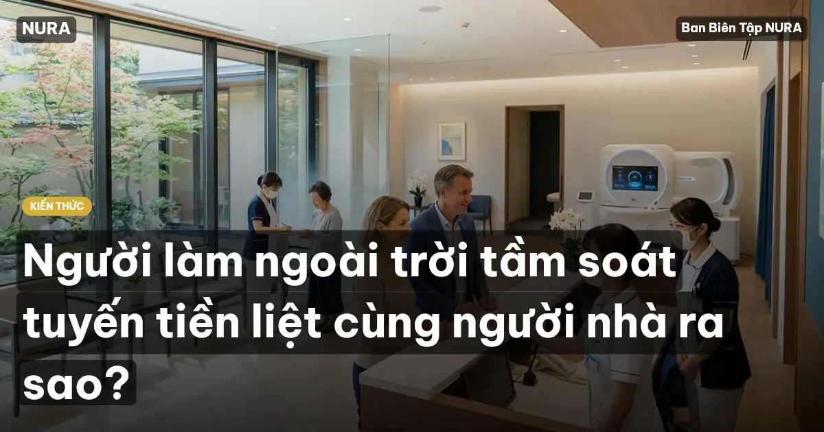 Người làm ngoài trời tầm soát tuyến tiền liệt cùng người nhà ra sao?