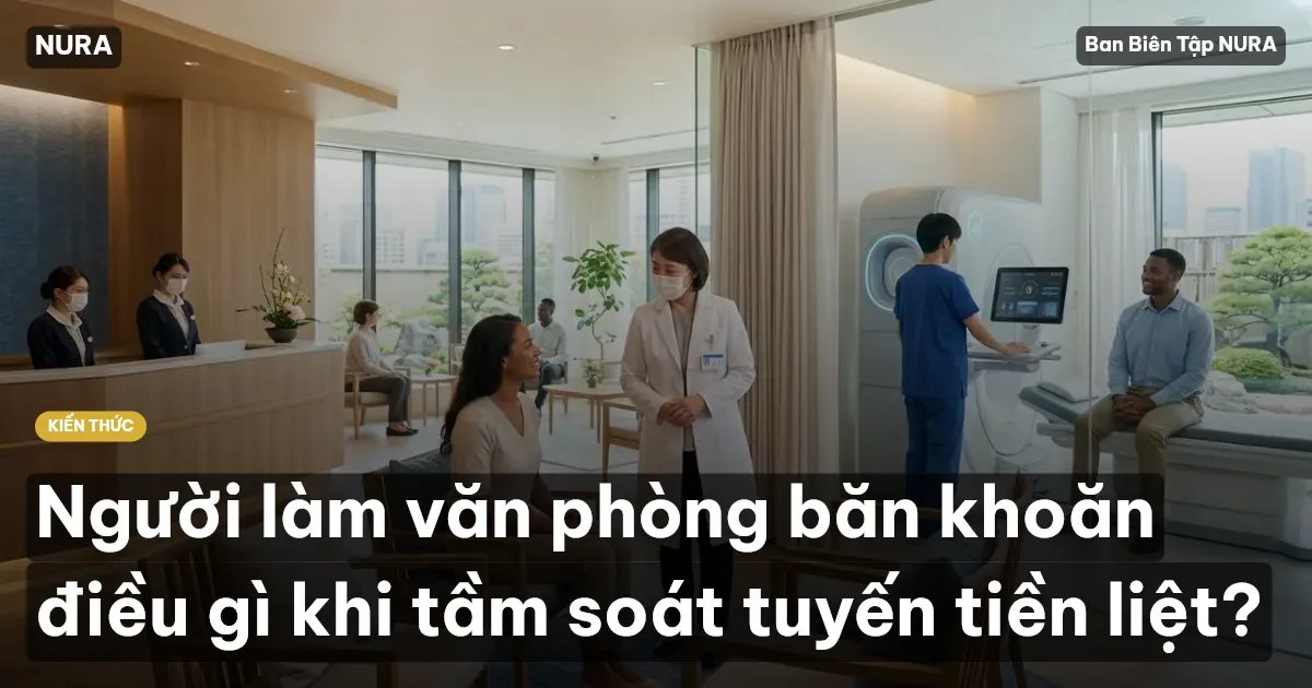 Người làm văn phòng băn khoăn điều gì khi tầm soát tuyến tiền liệt?