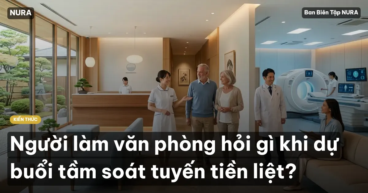 Người làm văn phòng hỏi gì khi dự buổi tầm soát tuyến tiền liệt?