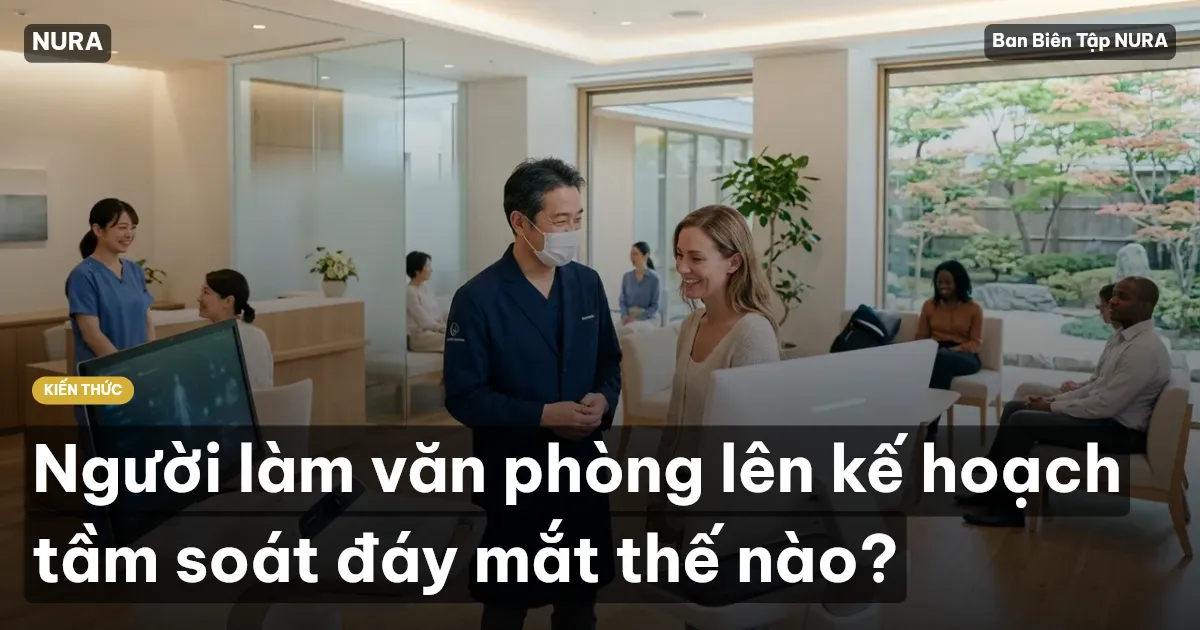Người làm văn phòng lên kế hoạch tầm soát đáy mắt thế nào?