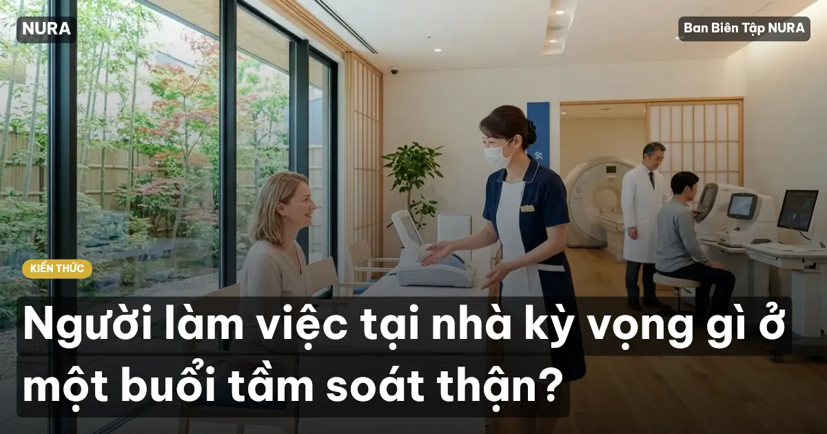 Người làm việc tại nhà kỳ vọng gì ở một buổi tầm soát thận?