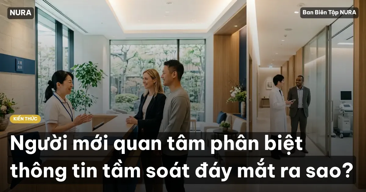 Người mới quan tâm phân biệt thông tin tầm soát đáy mắt ra sao?