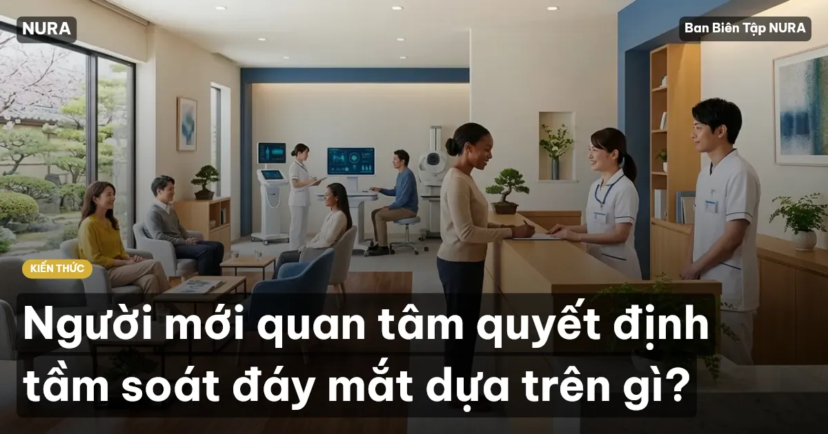 Người mới quan tâm quyết định tầm soát đáy mắt dựa trên gì?