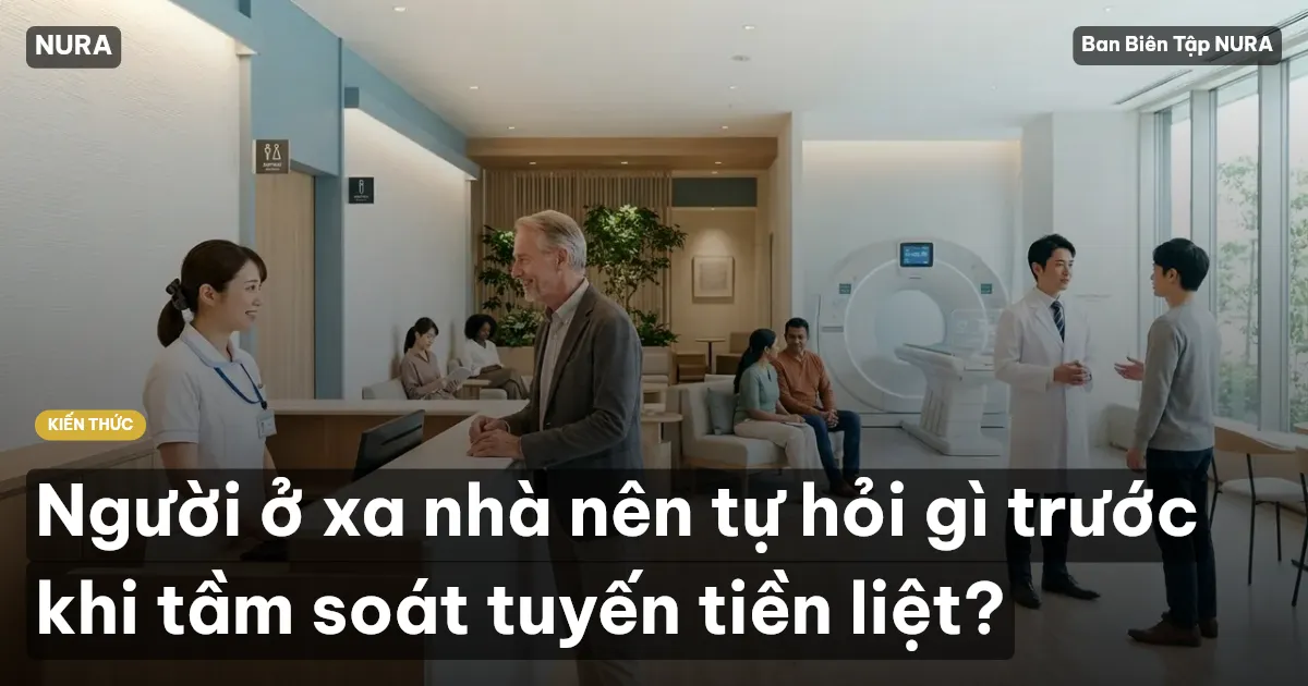 Người ở xa nhà nên tự hỏi gì trước khi tầm soát tuyến tiền liệt?