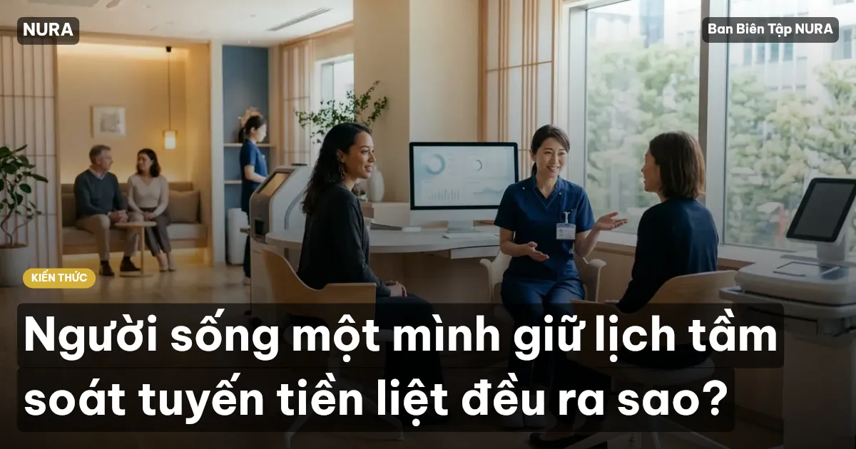 Người sống một mình giữ lịch tầm soát tuyến tiền liệt đều ra sao?