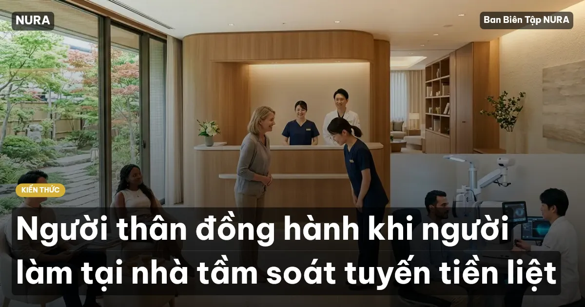Người thân đồng hành khi người làm tại nhà tầm soát tuyến tiền liệt