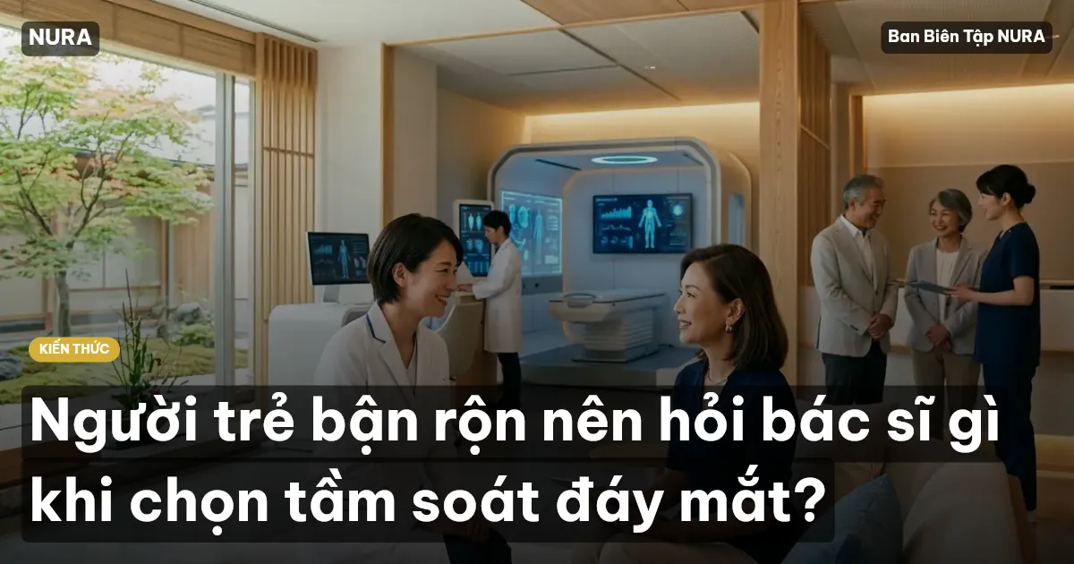 Người trẻ bận rộn nên hỏi bác sĩ gì khi chọn tầm soát đáy mắt?