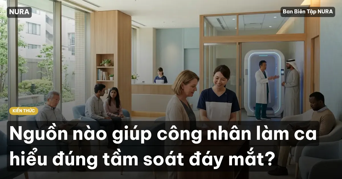 Nguồn nào giúp công nhân làm ca hiểu đúng tầm soát đáy mắt?