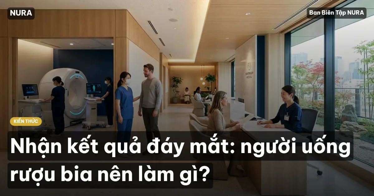 Nhận kết quả đáy mắt: người uống rượu bia nên làm gì?