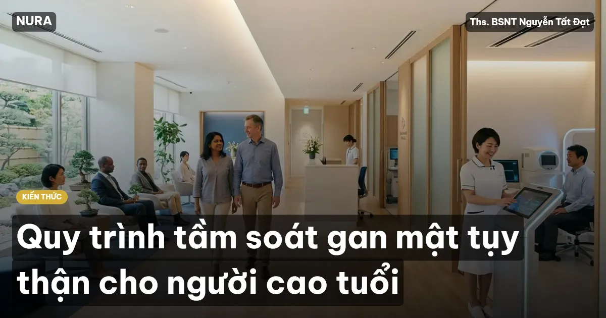 Quy trình tầm soát gan mật tụy thận cho người cao tuổi