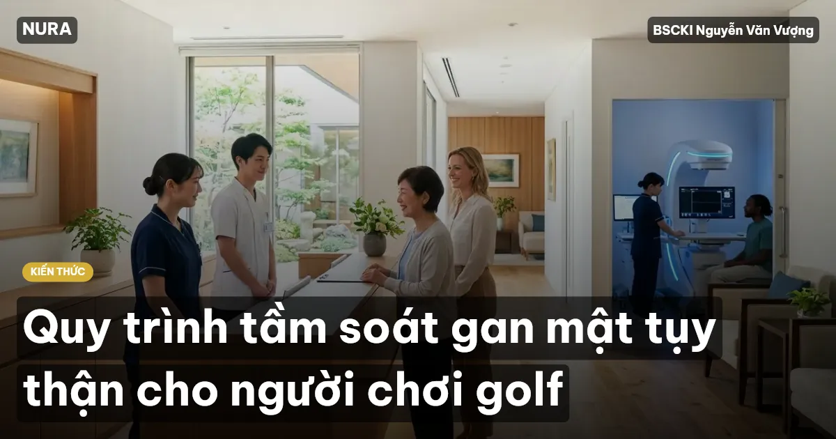 Quy trình tầm soát gan mật tụy thận cho người chơi golf