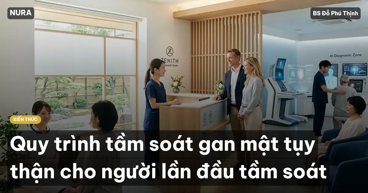 Quy trình tầm soát gan mật tụy thận cho người lần đầu tầm soát