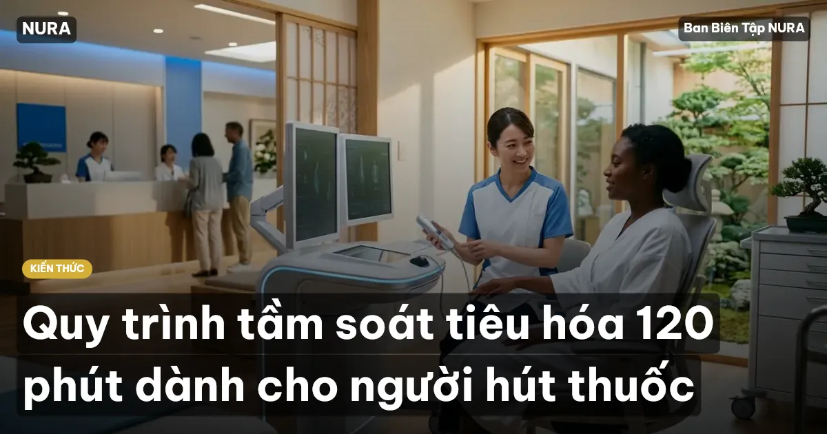 Quy trình tầm soát tiêu hóa 120 phút dành cho người hút thuốc