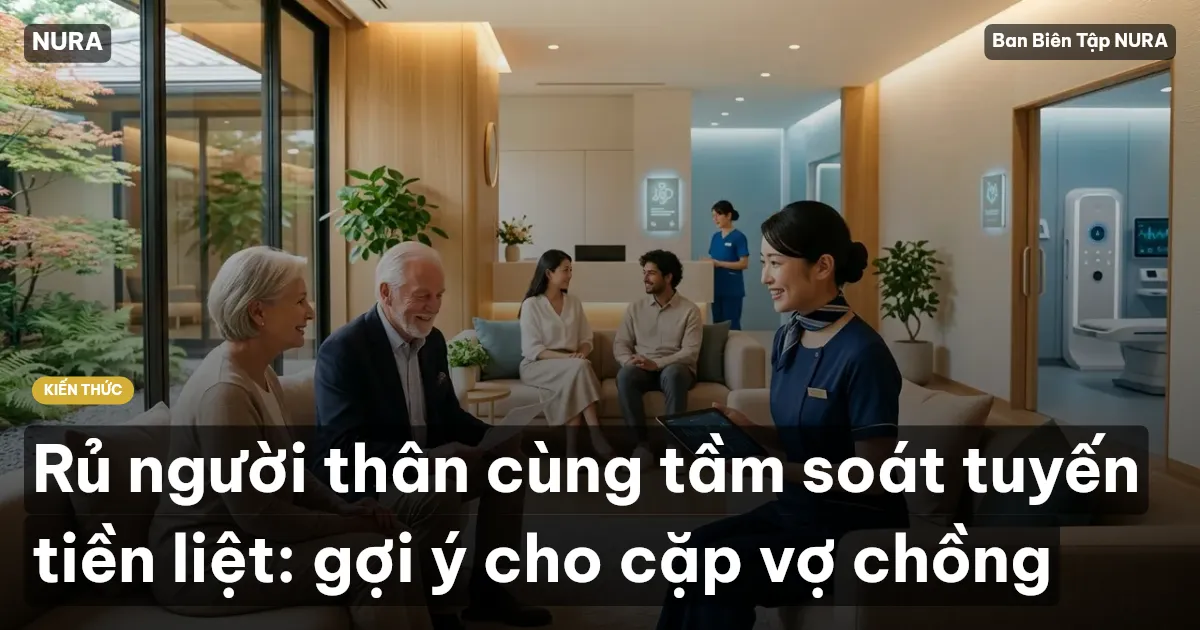 Rủ người thân cùng tầm soát tuyến tiền liệt: gợi ý cho cặp vợ chồng